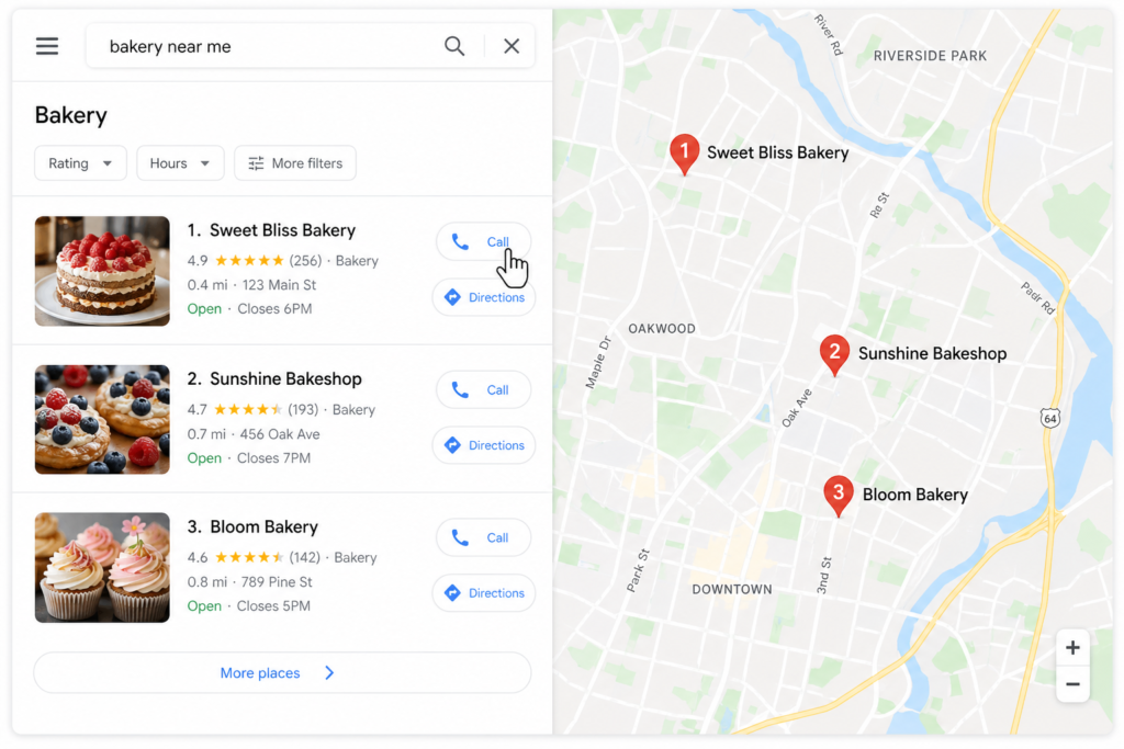 Google Search Rankings Website Design for Local Businesses
